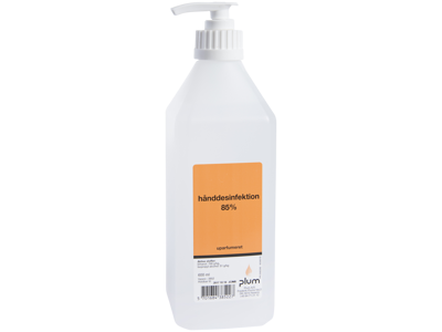 Hånddesinfektion 85% flydende, pumpeflaske 600 ml