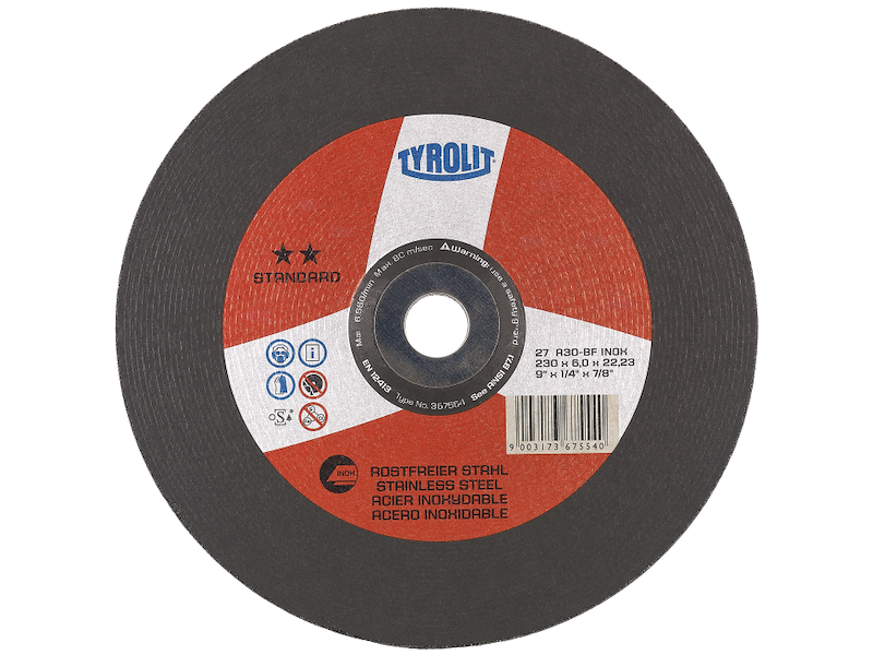 Tyrolit Skrubskive Standard 27X ø230×6 A30R-BFinox