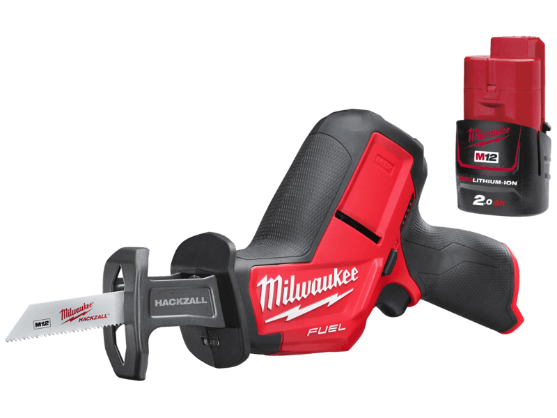 Milwaukee Sampak M12: Bajonetsav CHZ-0 + batteri 12V/2Ah B2