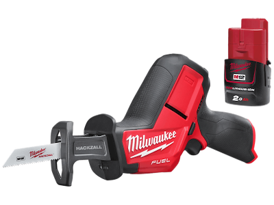 Milwaukee Sampak M12: Bajonetsav CHZ-0 + batteri 12V/2Ah B2