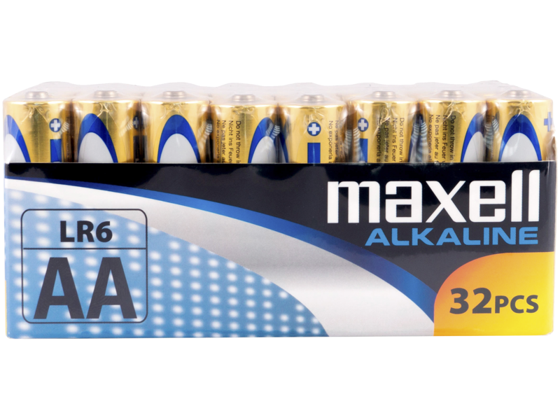 Maxell batteri Alkaline AA/LR6 1,5V, 32stk