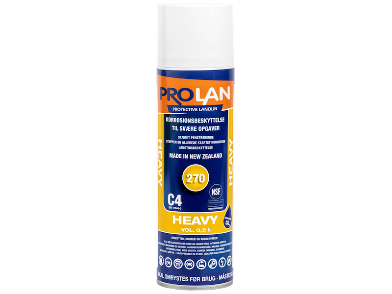 Prolan rustbeskyttelse heavy spray 0,5 ltr