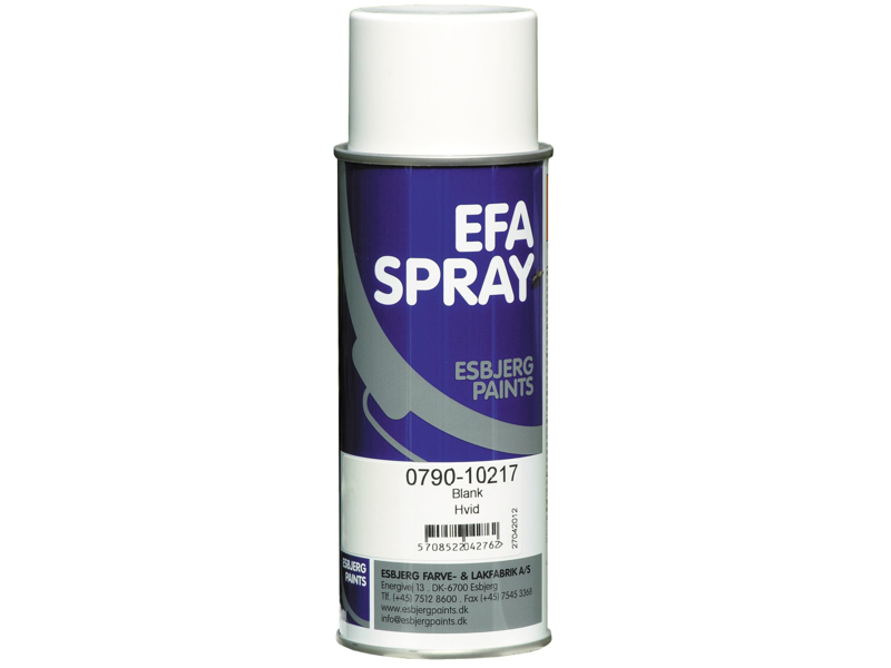 Esbjerg paint Efaspray hvid blank 400 ml