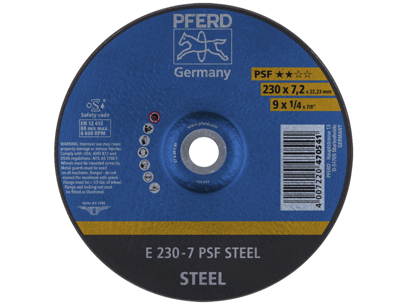 Pferd skrubskive E 230-7 PSF STEEL