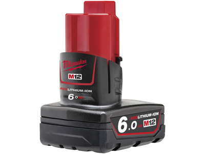 Milwaukee Batteri 12V/6,0Ah Li-ion M12 B6