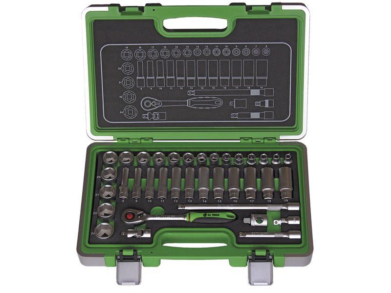 DJ TOOLS topnøglesæt 3/8" 36 dele