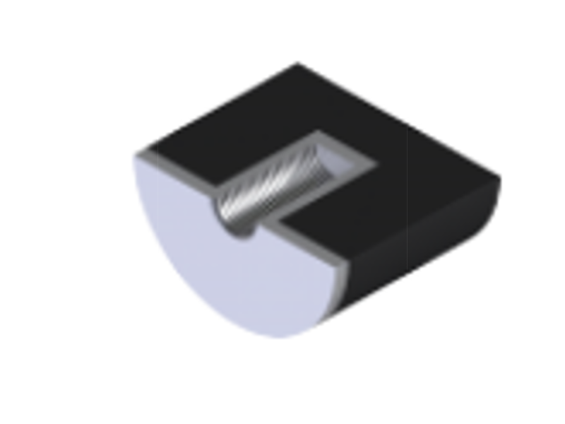 VIBRATIONSDÆMPER 25-25-5 M6 L1 = 6 mm