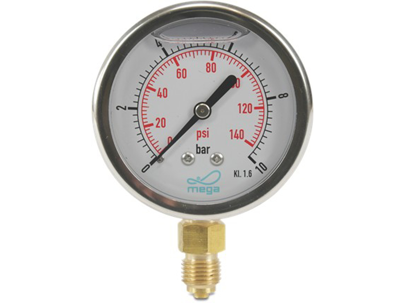 MANOMETER 63 MM UDV. GEV. 0-4 BAR