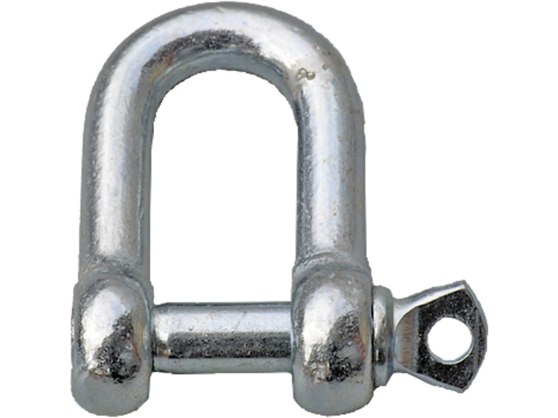 D-sjækel galv. handelskval. 5 mm