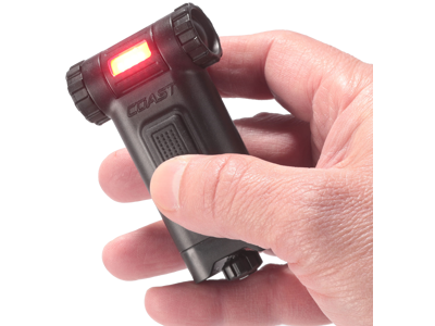 Coast HX4 clip-on lygte rødt/hvidt lys 80 lumen