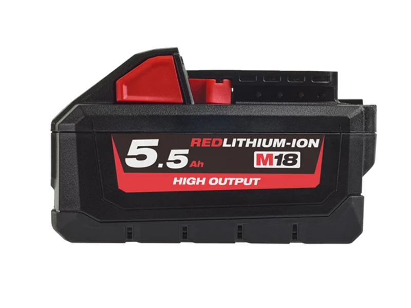 Milwaukee Batteri 18V/5,5Ah High Output Li-ion M18 HB5.5