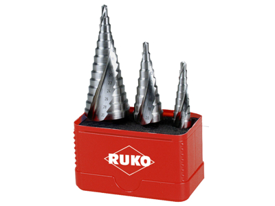 Ruko HSS Trappebor sæt (3)1/4 bitsskaft