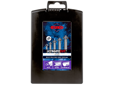 Ruko Forsænkersæt 90° 4skær HSS-RUnaTEC 6,3-25,0mm 5stk