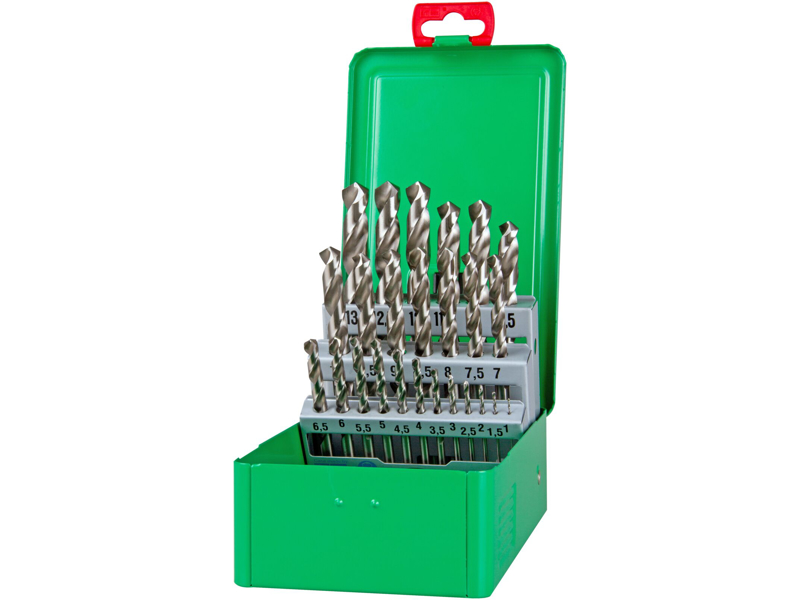 DJ TOOLS borsæt DIN338 HSS-G 1,0-13,0 mm×0,5mm
