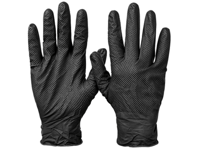 Nilex Diamond Black pf engangshandske 50stk, st.10