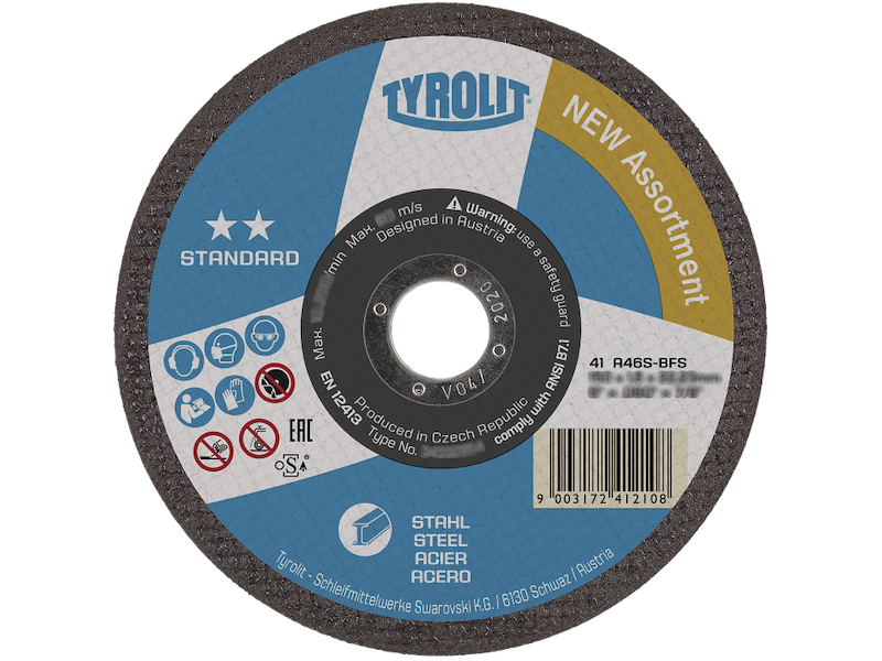 Tyrolit Skæreskive Standard 41X ø178×1,6 A46S-BFS