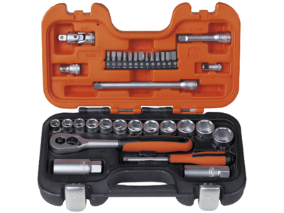 Bahco Topnøglesæt mm 1/4"+3/8" firk. S330