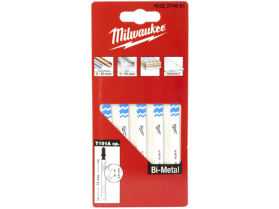 Milwaukee Stiksavblad T101A 75/2,5mm pk/5