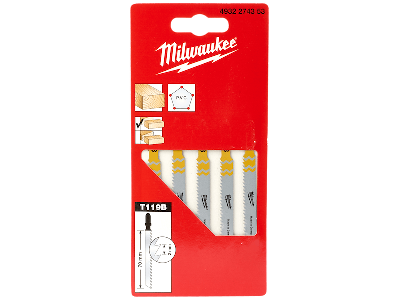 Milwaukee Stiksavblad T119B 50/2mm 5stk