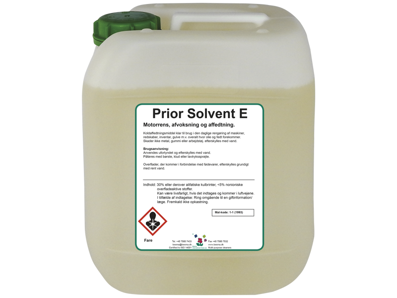 Prior Solvent E koldaffedtningsmiddel 10 ltr