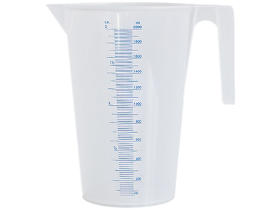 Kabi Målebæger transparent PP 2 ltr