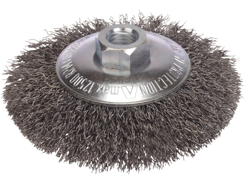 Keglebørste M14 ø100×10mm stål 0,35