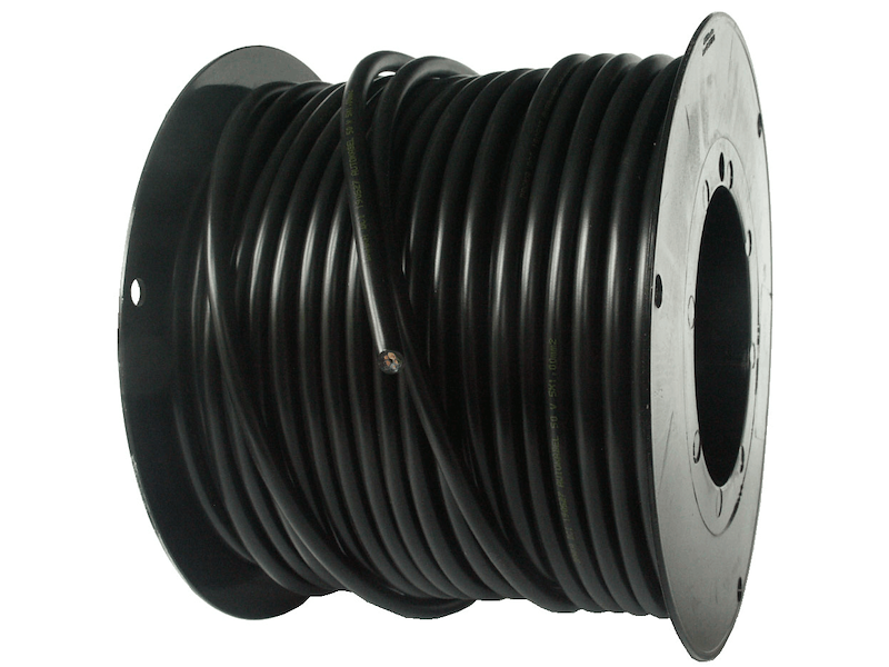 Autokabel 5x1 sort kappe - 50mtr.