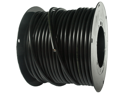 Autokabel 5x1 sort kappe - 50mtr.