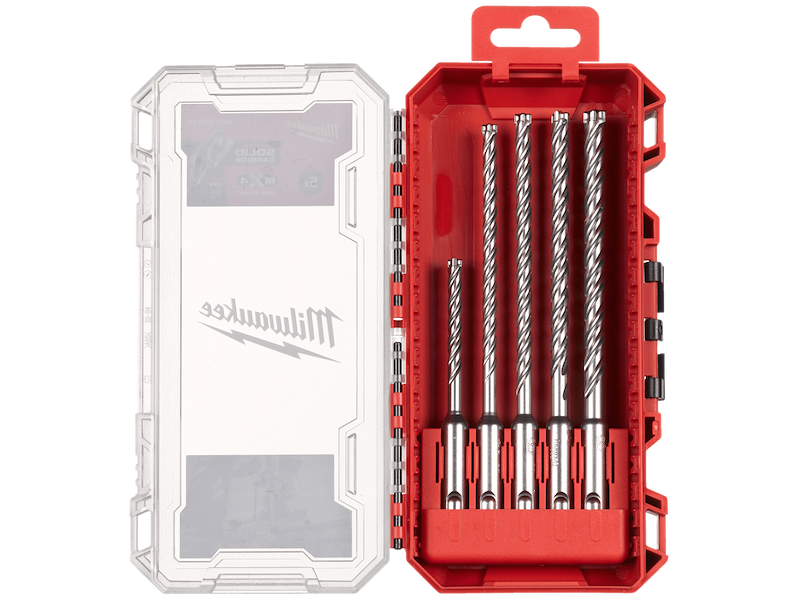 Milwaukee Hammerborsæt SDS+ MX4 PF2, 5stk