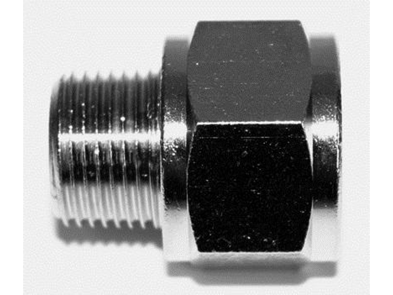 Spidsmuffe 1/2" udvendig gevind x 1/2" i