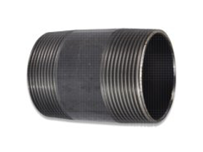 1 Nippelrør, 150mm Sort