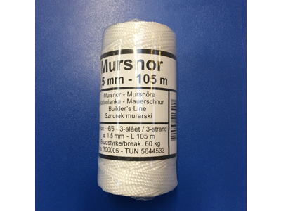 MURSNOR 6/6 HVID NYLON 100 G 1,5MMx105M