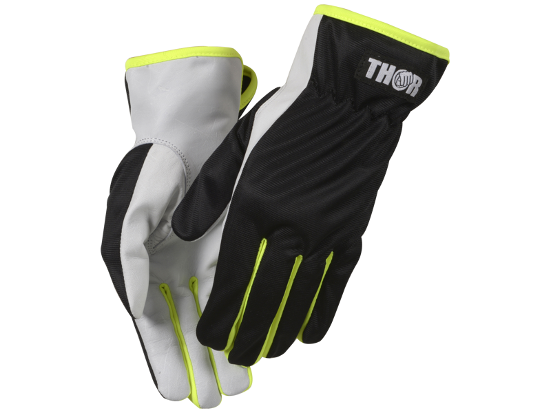 Thor Teknik polyester arbejdshandsker grøn 3131-11