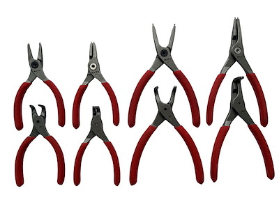 BATO Låseringstangsæt 10-60mm. Kraftig spids. Lige/90gr. udv./indv. 8 dele