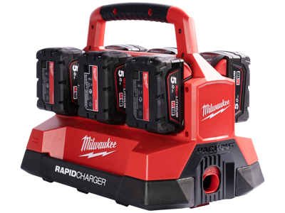 Ladestation t/6 batterier Packout-system M18 PC6