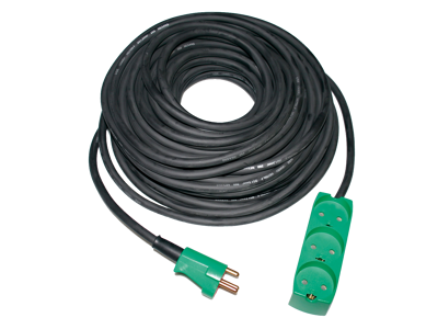 Kabelsæt neo. 3×1,5 kvt 25 m 3-stik