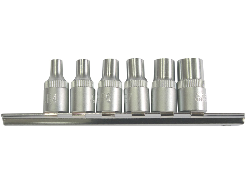 Bato Topsæt 1/4" E4-E10 6 dele
