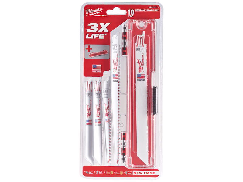 Milwaukee Bajonetsavblade, 4 typer, sæt 10 stk