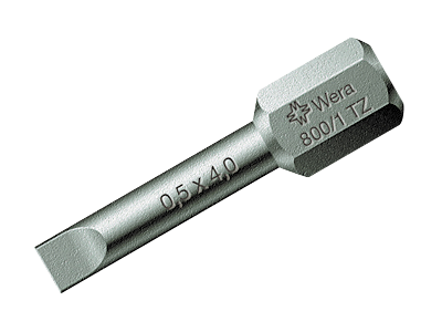 Wera Bits 800/1 TZ 0,5×4,0×25 mm