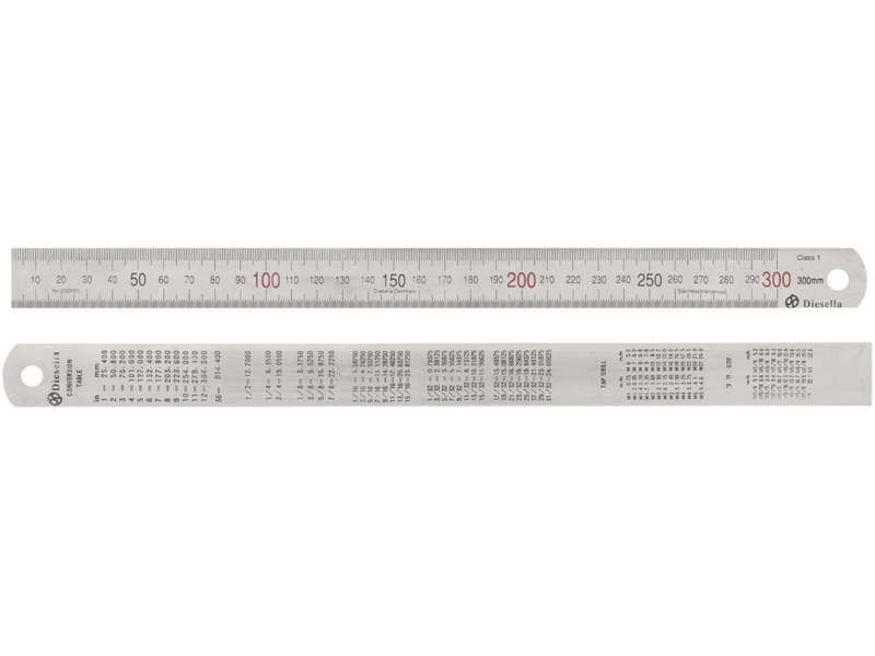 Diesella Stållineal 600×30×1,2 mm