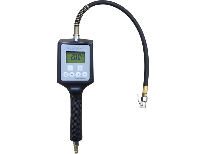 Flowconcept Digital pumpepistol 0-12 bar PreSet, 2 meter slange