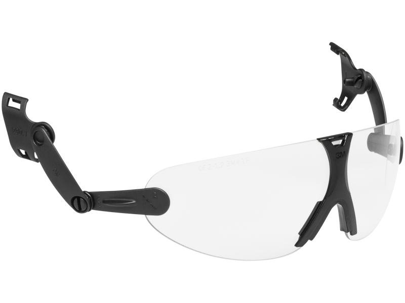 Beskyttelsesbriller V9C t/hjelmmontage, klar glas