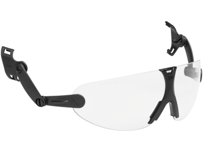 Beskyttelsesbriller V9C t/hjelmmontage, klar glas
