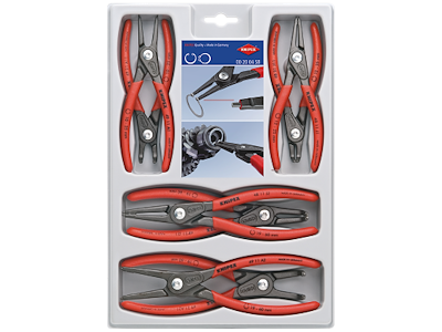Knipex Låseringstangsæt 8 stk i SB