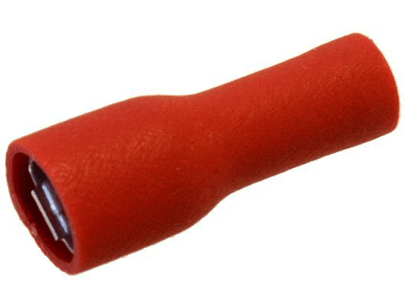 Kabelsko isoleret rød hun flad 5mm