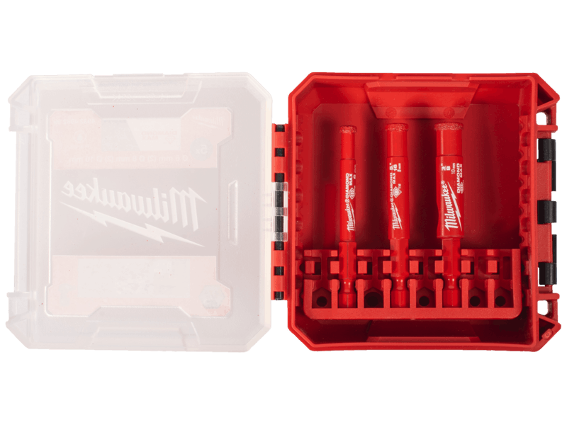 Milwaukee Diamantbor 1/4" 6kt Diamond Plus 6-8-10mm, 3stk