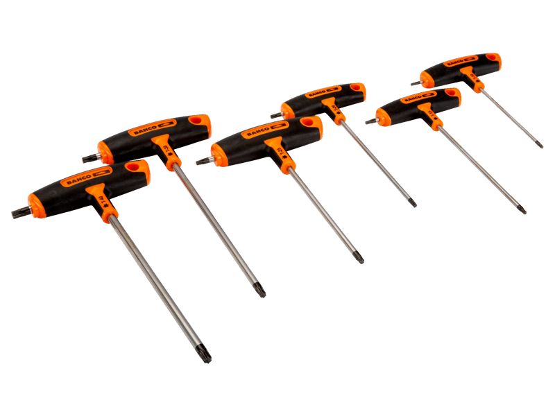 Bahco T-nøglesæt m/Torx 6 dele