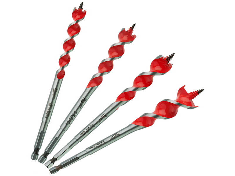 Milwaukee Træbor Speedfeed 1/4" 6kt 13-16-20-25mm, sæt 4stk