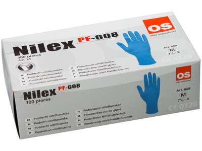 Nilex engangshandske nitril PF-608-8,5 pk/100