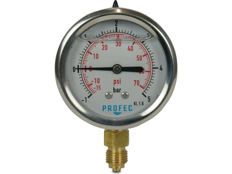 MANOMETER 63 MM UDV. GEV. 0-250 BAR